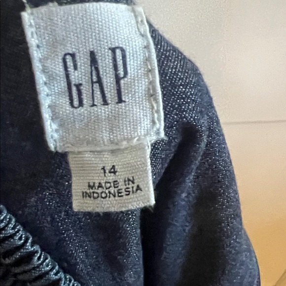 GAP Women's Dark Blue Denim Overalls - Picture 2 of 3